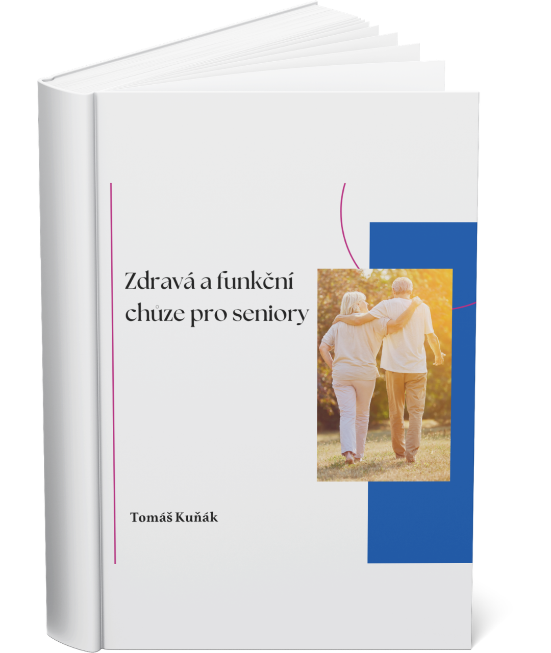 Mockup e-knihy Zdravá a funkční chůze pro seniory